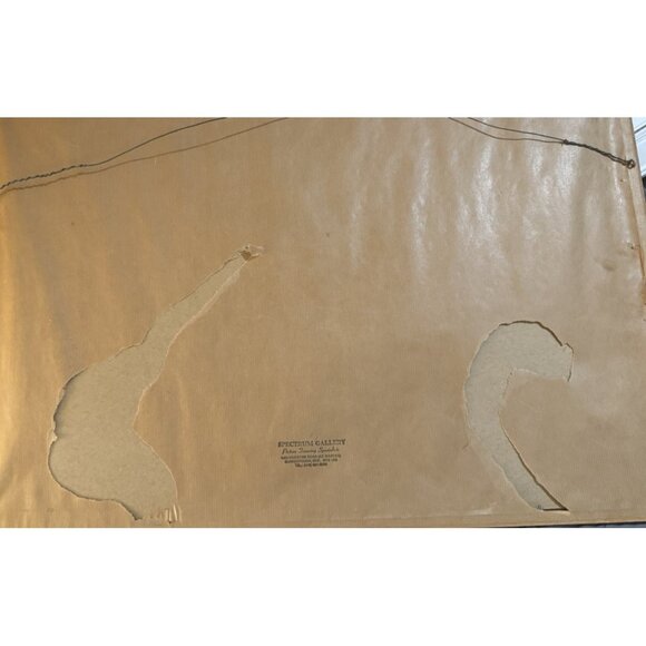 Vintage Rolf Lidberg Troll Art ‘Night On The Marsh/Cotton Grass” Print Framed - Picture 8 of 11